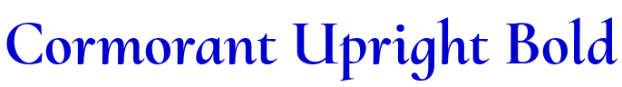 Cormorant Upright Bold लिपि